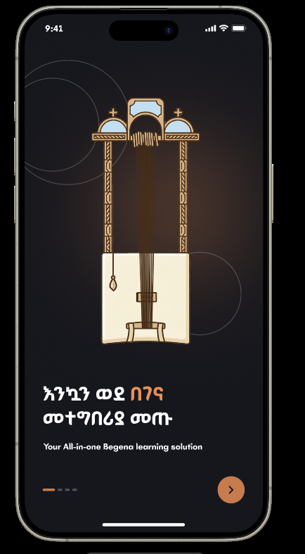 Begena: All-in-One Mobile Learning Platform design preview