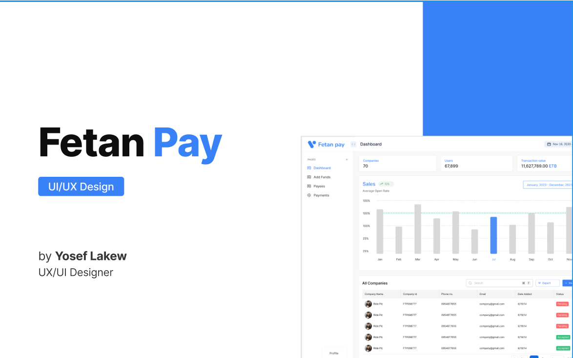 Fetan pay design preview