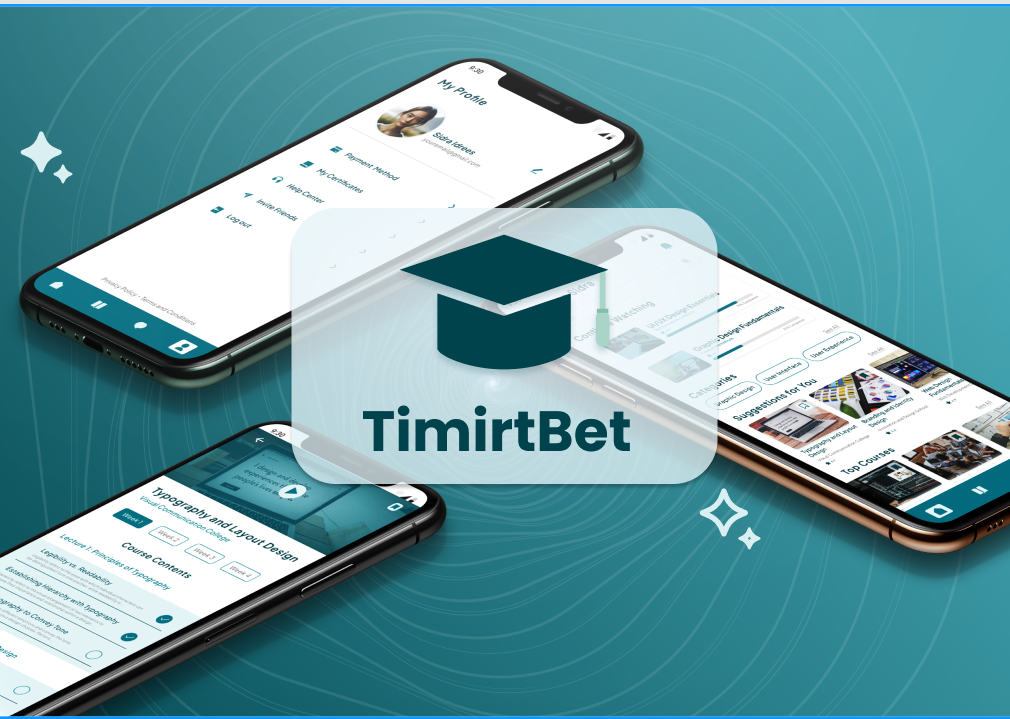 E-Learning App (TimihertBet) design preview
